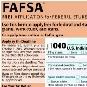 Federal Income Tax Form Simplification Complicates FAFSA Form